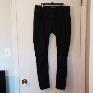 Blue Age butt lifting distressed jeans